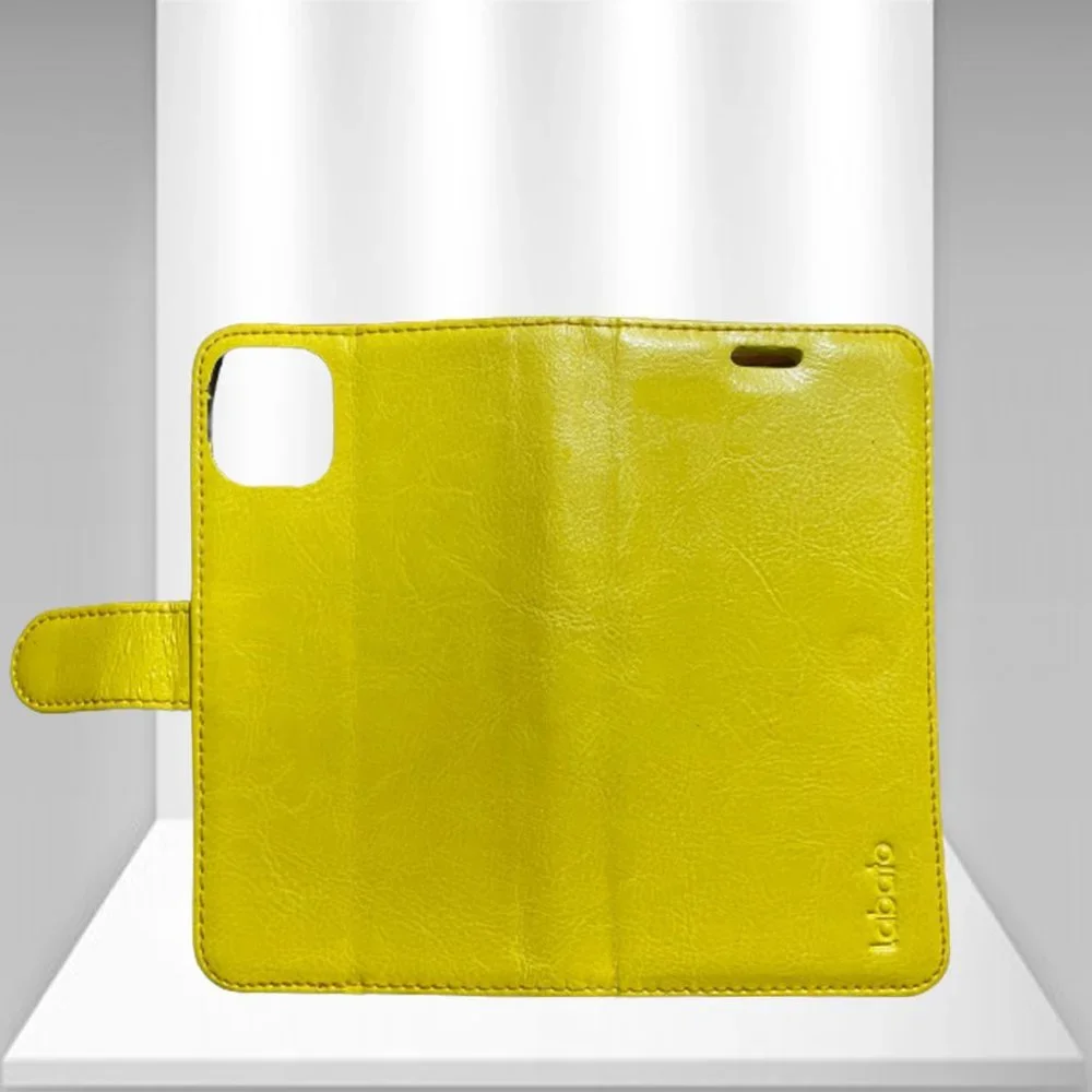 Yellow iPhone 6 Wallet Case Card Holder Flip Cover